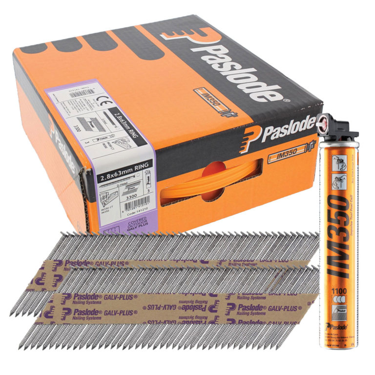 Paslode GalvPlus IM350 Framing Nail & Fuel Handy Packs Metal