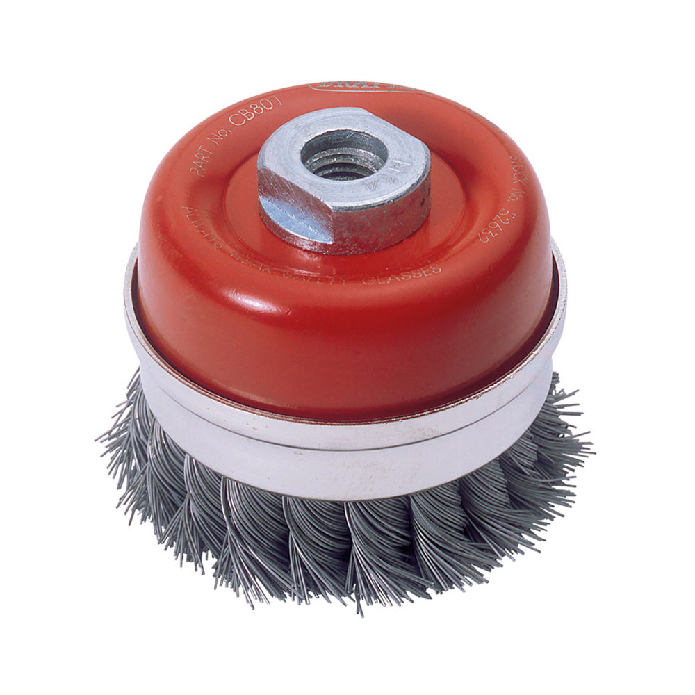 Draper Twist Knot Wire Cup Brushes for Angle Grinders Metal
