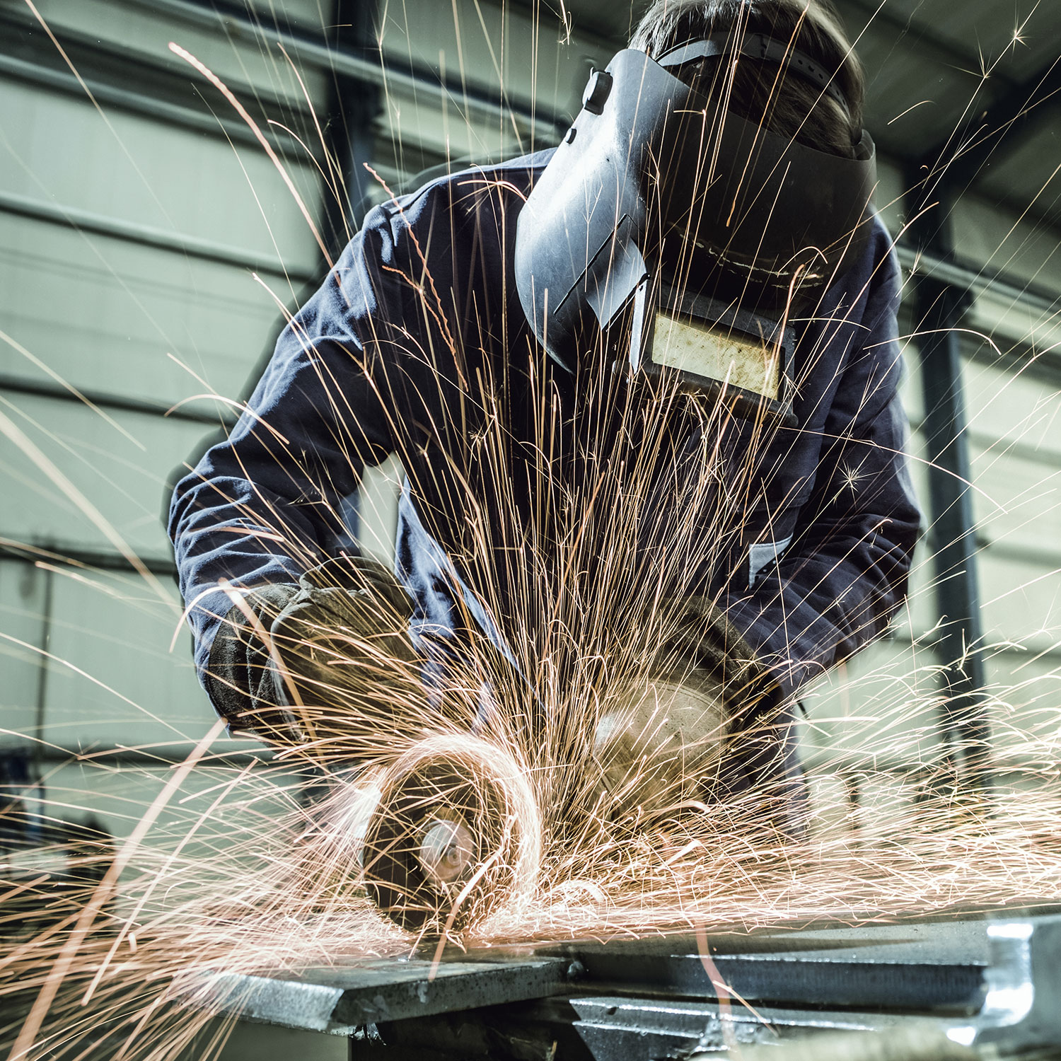 Metabo WP9115 4 1/2" Quick Paddle Angle Grinder Metal Fabrication