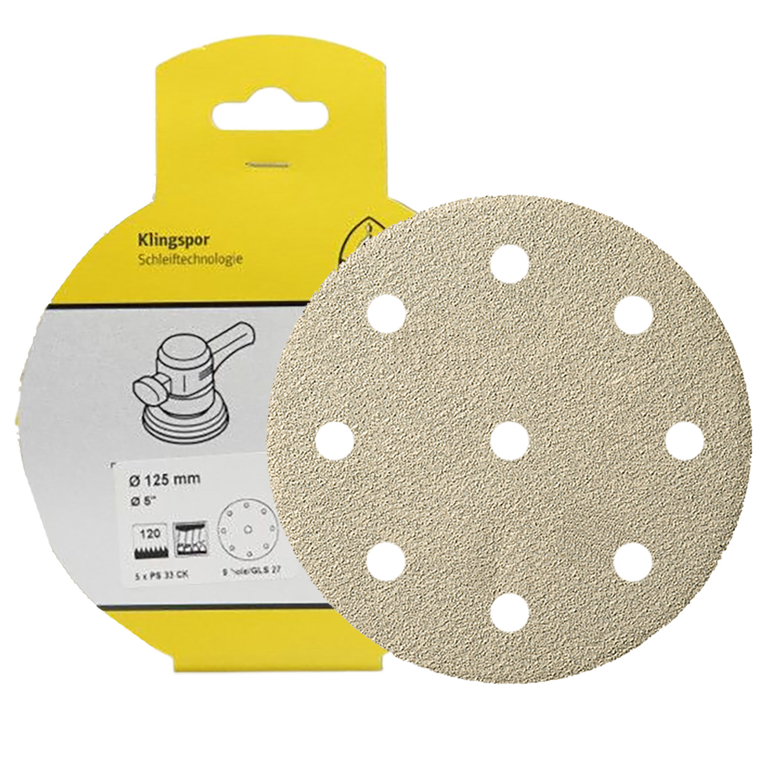 Pack of 5 ABRANET ACE Sanding Disk. 120 Grit