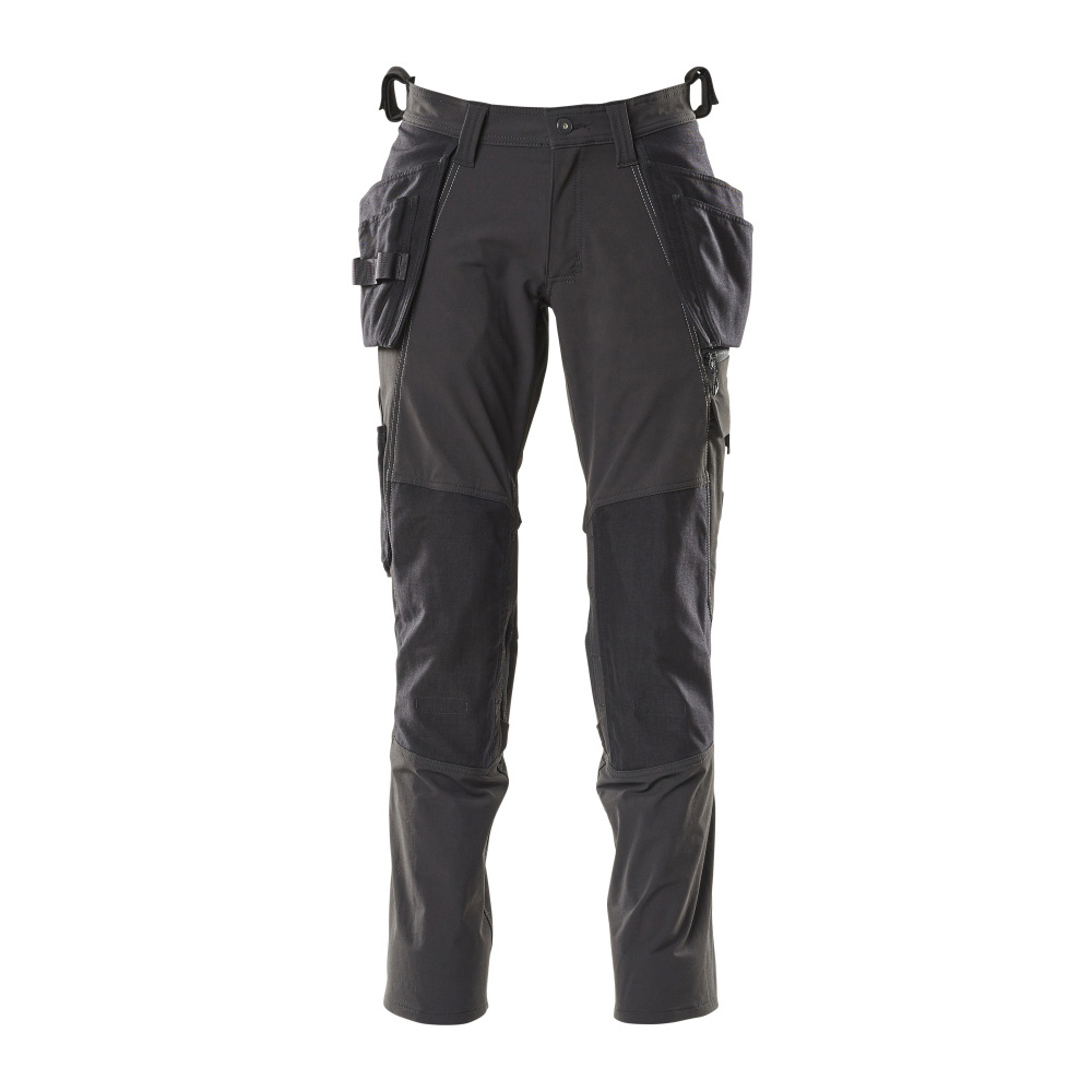 Mascot Accelerate Holster Full Stretch Work Trousers - Black | Metal ...