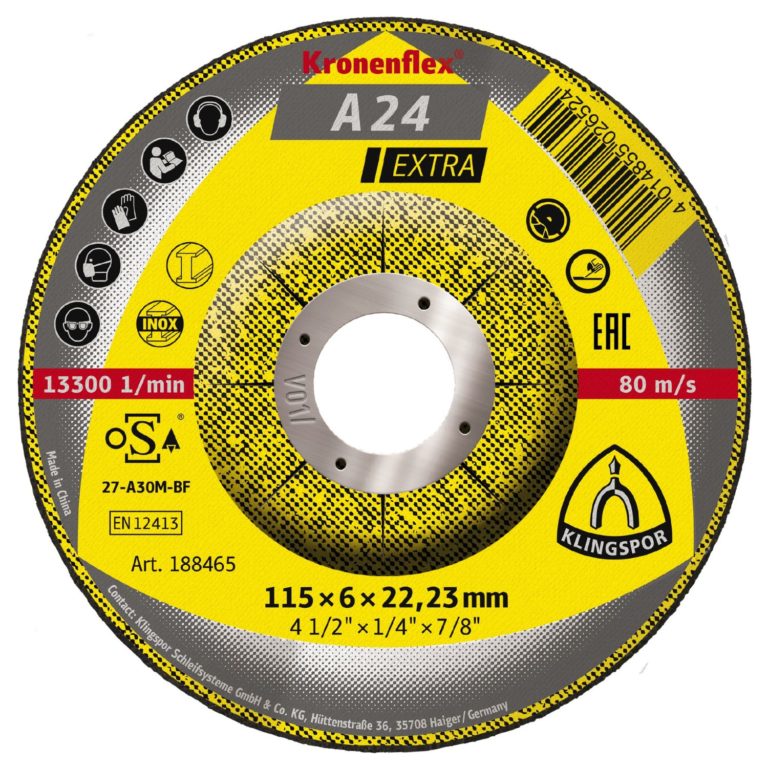 Klingspor A24E Universal Mild Steel Grinding Discs Metal Fabrication